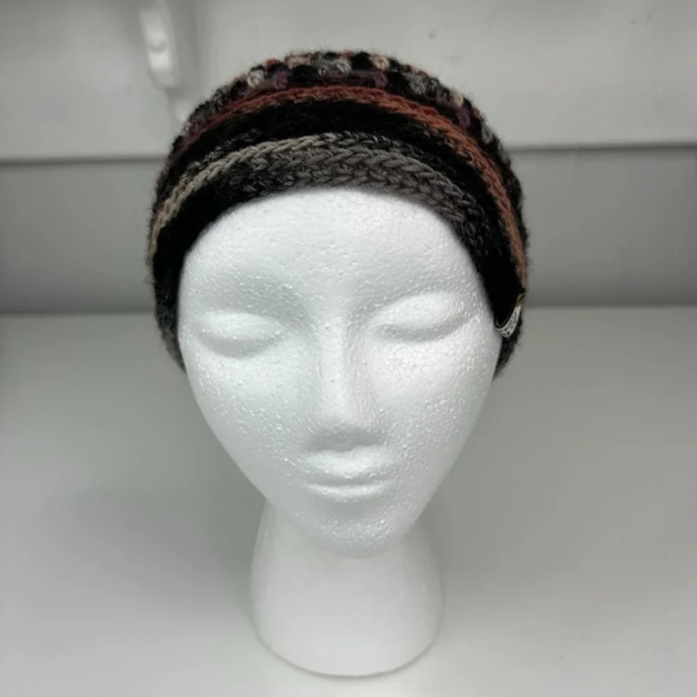 Created by Cyd Handmade Knit Beanie Alpaca Wool Chevron Zig Zag‎ Winter Hat NEW